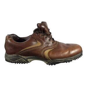 FootJoy Contour Series 54038 Brown Leather Golf Shoes Men’s Size 12M Softspikes